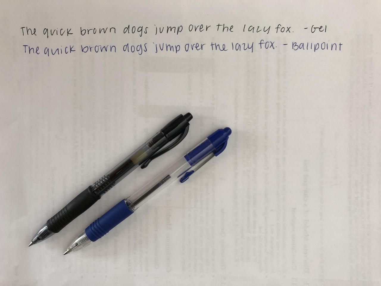 Ballpoint vs Gel Pen Which One Is Better